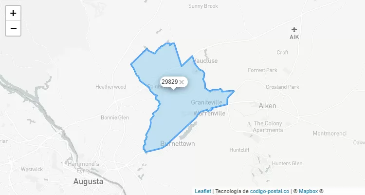 29829 ZIP Code - United States