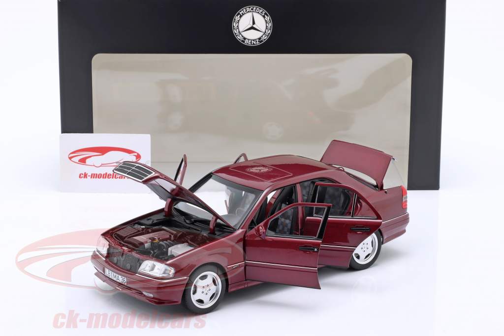 Norev 1:18 Mercedes-Benz C36 AMG (W202) year 1993-1997 almandine
