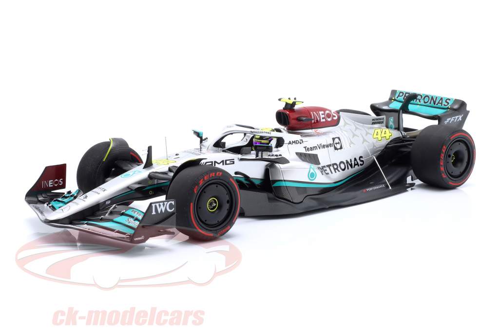 The Mercedes-AMG F1 W13 from the 2022 season by Lewis Hamilton and