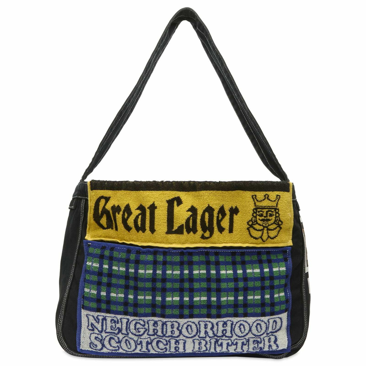 Neighborhood Men's Mod Newspaper Bag in Black Neighborhood
