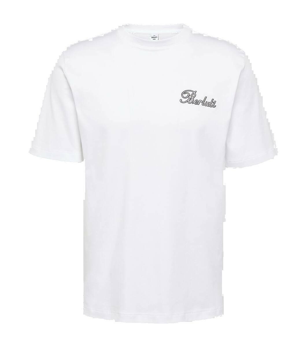 Berluti Thabor embroidered cotton jersey T-shirt Berluti