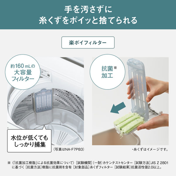 パナソニック 全自動洗濯機 NA-F5B3-H 1台 - アスクル