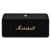 Marshall ワイヤレスポータブル防水スピーカー/ブラック&ブラス