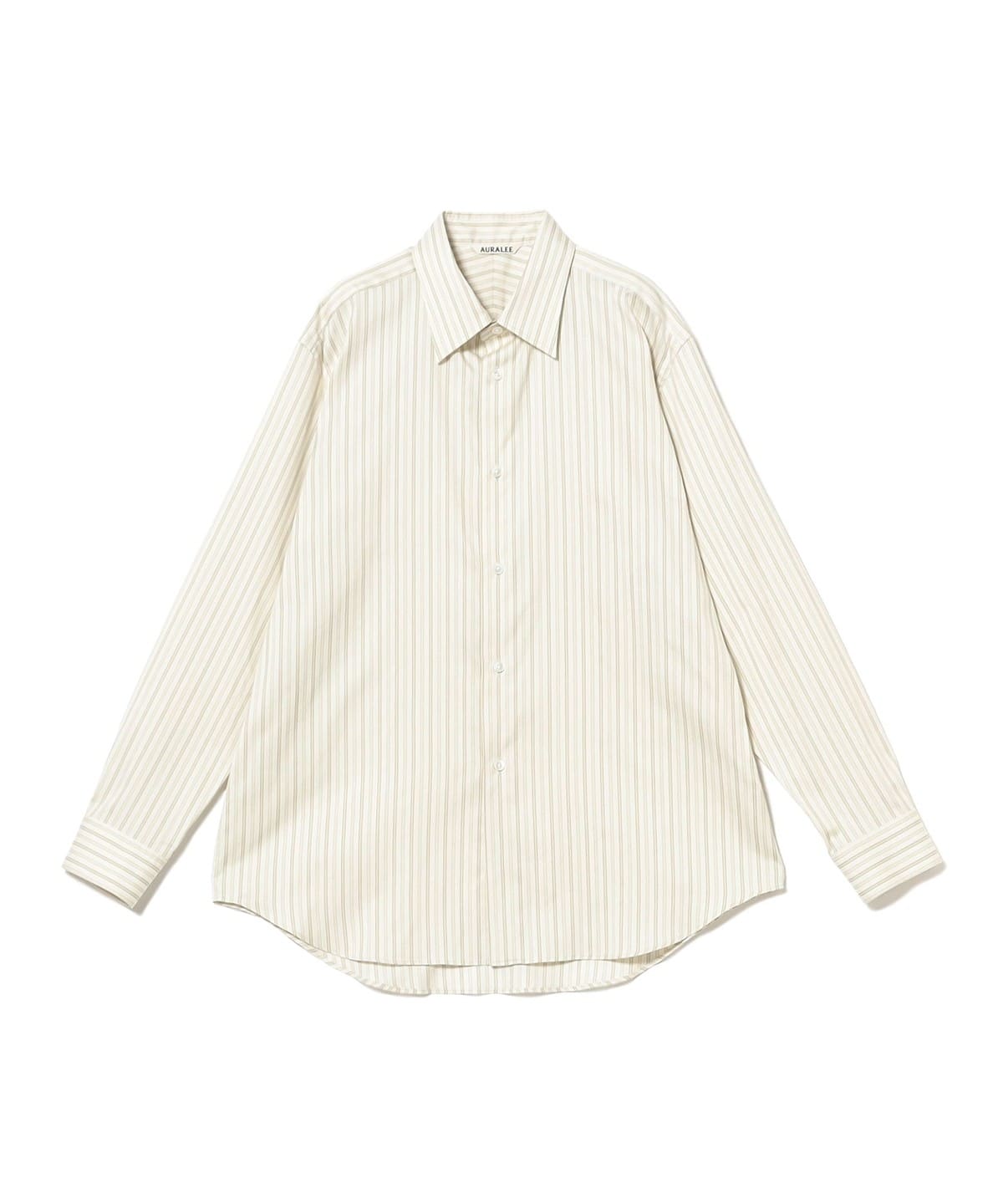 BEAMS（ビームス）AURALEE / COTTON SILK STRIPE SHIRT（シャツ