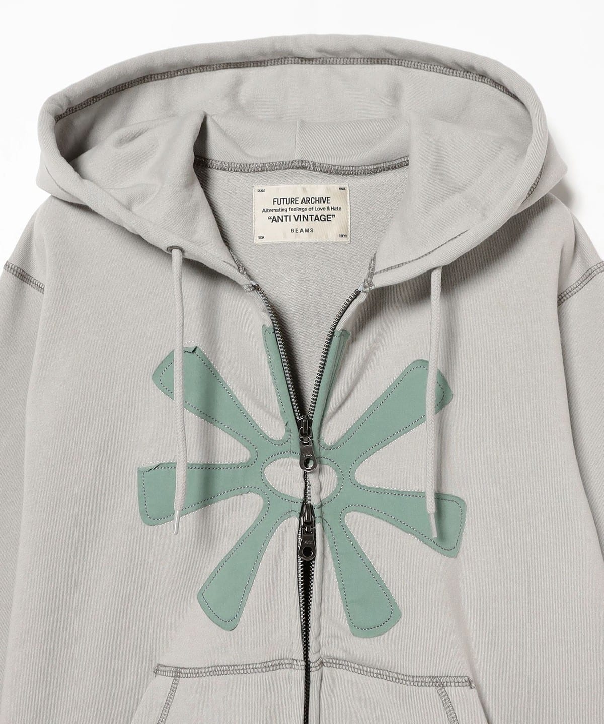 BEAMS（ビームス）【別注】De-void* × FUTURE ARCHIVE / ZIP HOODIE