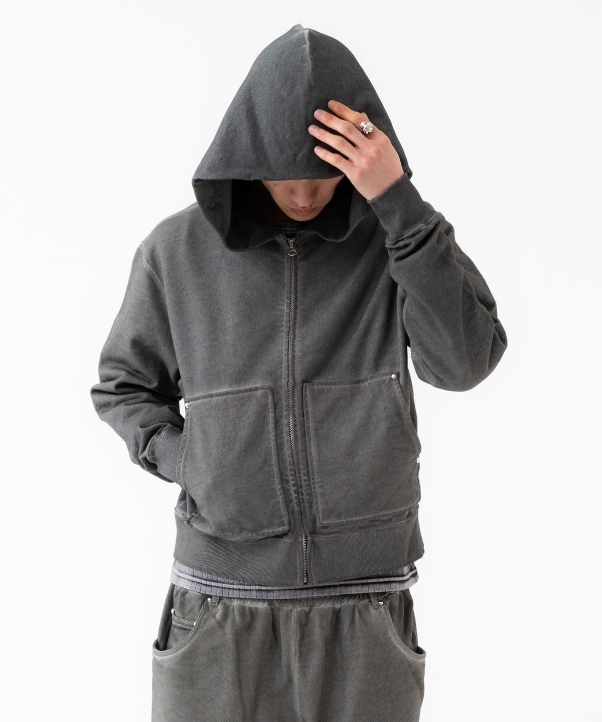 BEAMS（ビームス）FUTURE ARCHIVE / AGING SWEAT ZIPUP HOODIE
