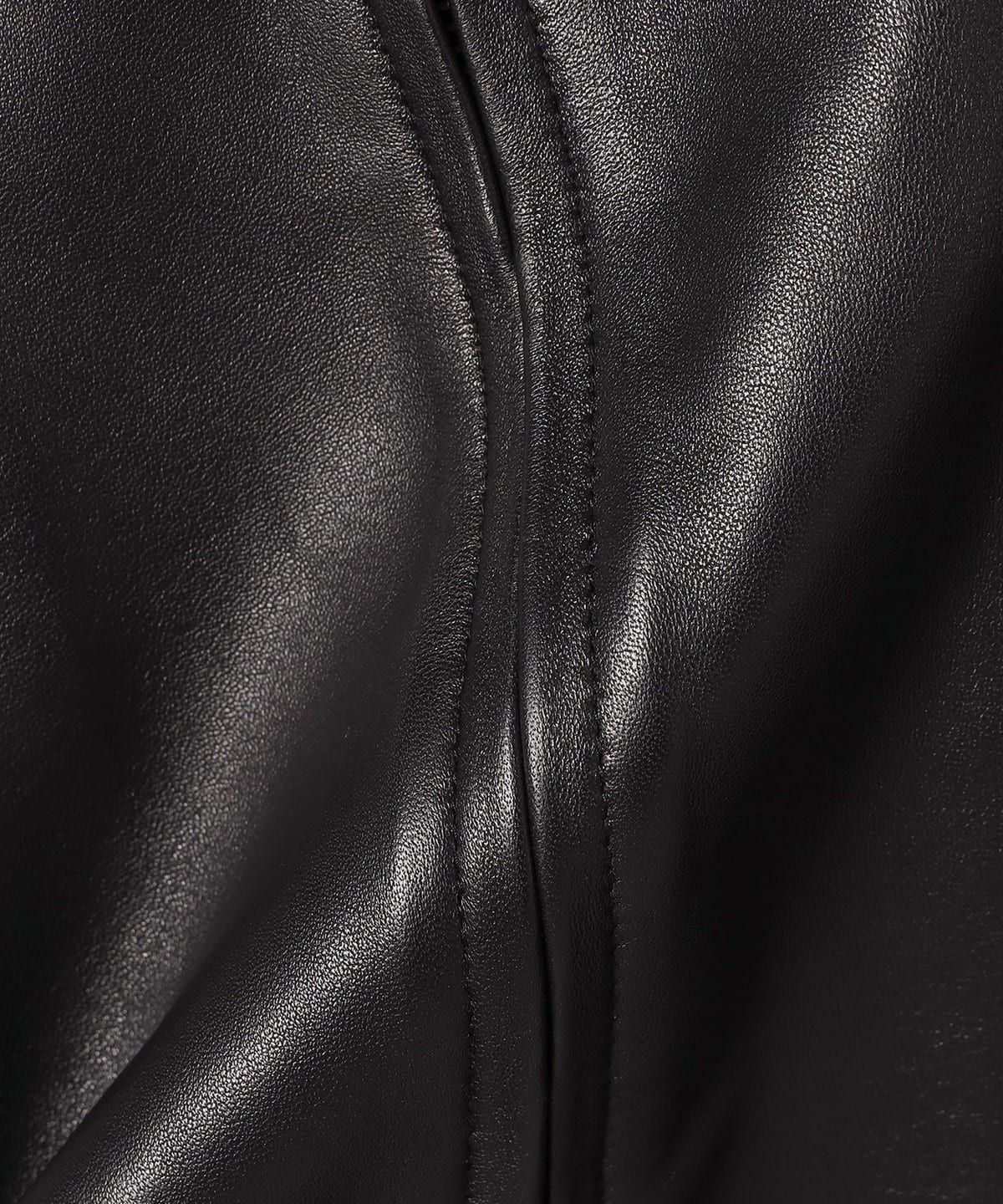 BEAMS（ビームス）レザー ジップブルゾン【ワイドフィット】（ブルゾン