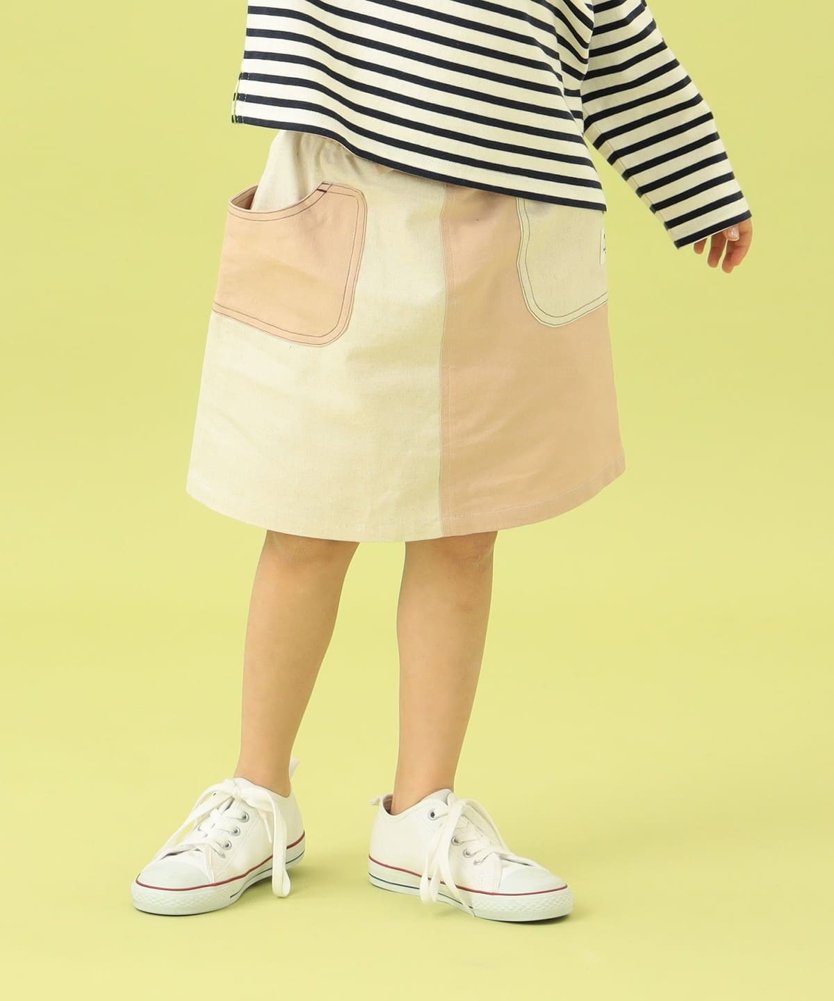 BEAMS mini（ビームス ミニ）カラーブロック インショーツ スカート