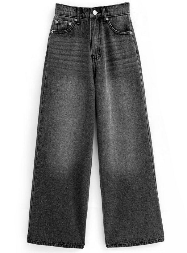 ハイウエストワイドデニムパンツ[cu511] | レディースファッション通販