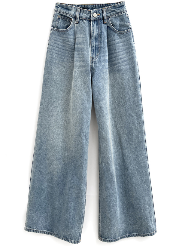 ルーズワイドデニムパンツ[cu512] | レディースファッション通販の