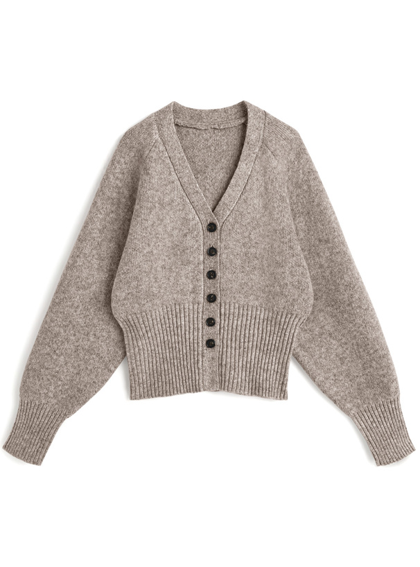 Vネックラグランニットカーディガン[an1854] | レディースファッション