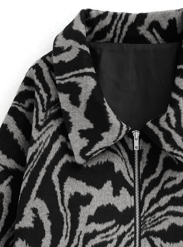 ゼブラ柄ダブルジップジャケット[gc277] | レディースファッション通販