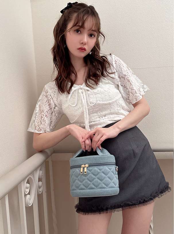 2Wayキルティングバニティバッグ[dd402] | レディースファッション通販