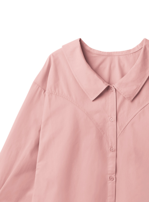 前後差ラウンドヘムビッグシャツ[nk03] | レディースファッション通販