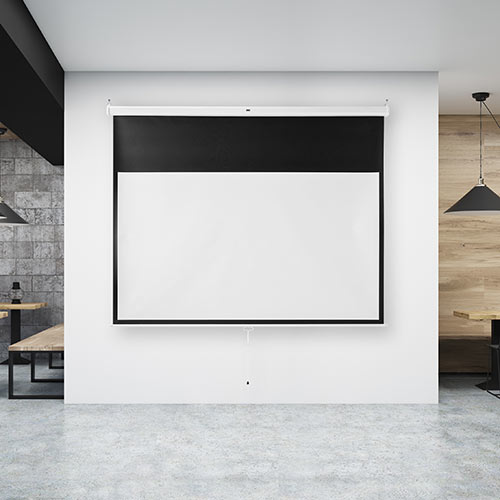 プロジェクタースクリーン （100インチ・ワイド・吊り下げ式・壁掛け