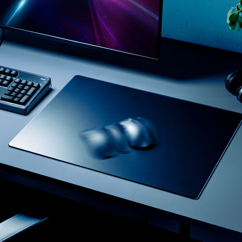 マウスパッド（ガラスマウスパッド・大型・ゲーミング・強化ガラス
