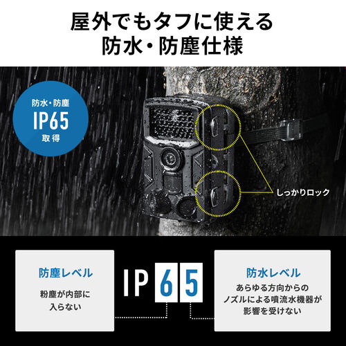 トレイルカメラ｜防犯・動物・夜間撮影・防水・赤外線LED・広範囲