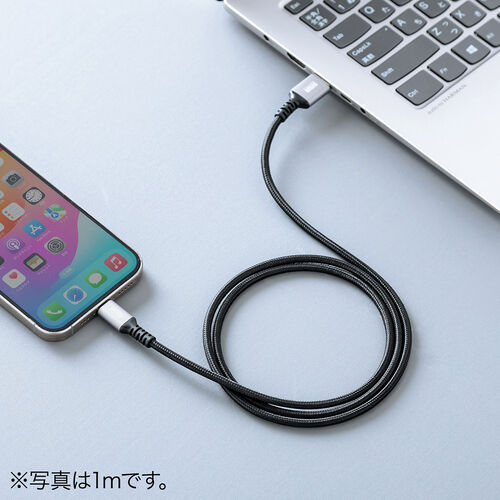 USB Type-Cケーブル（15W・ポリエステルメッシュ・高耐久・AtoC