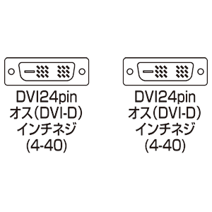 サンワサプライ】DVIコネクタのパソコンとDVIコネクタを持つデジタル