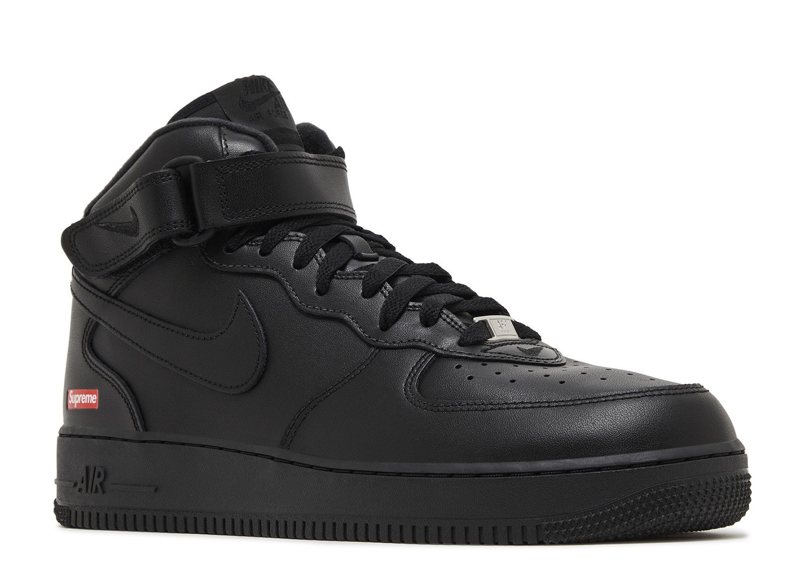 Supreme X Air Force 1 Mid 'Box Logo Triple Black' - Nike - FZ8784