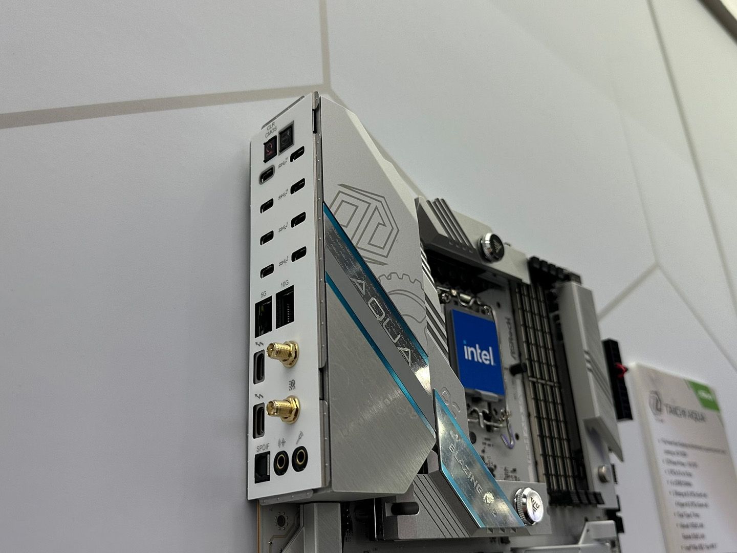 ASRock Z890 Taichi Aqua comes with ten USB Type-C ports, two being