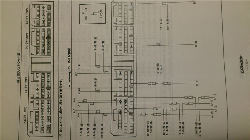 e manage ハーネス配線図（トヨタ アルテッツァ）by 西やん☆ - みんカラ