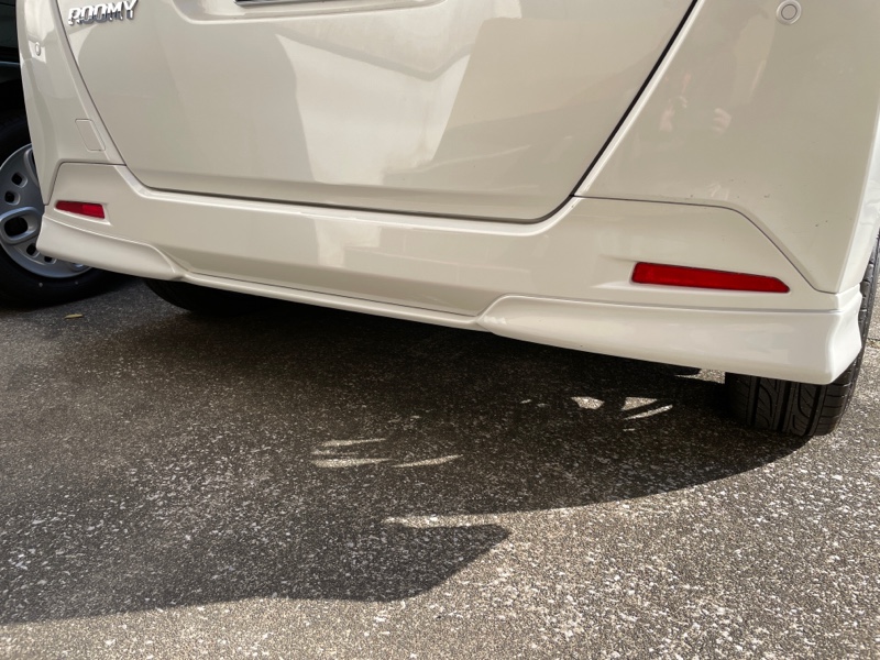 リア&サイド 純正エアロ取付（トヨタ ルーミーカスタム・M900A/M910A