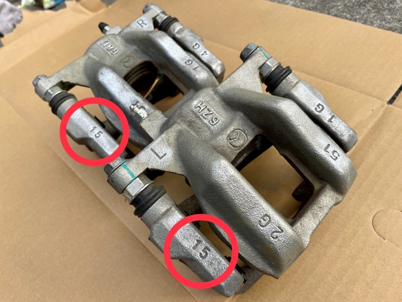 RS/NR-A,RF用フロントブレーキキャリパーの流用（マツダ ロードスター