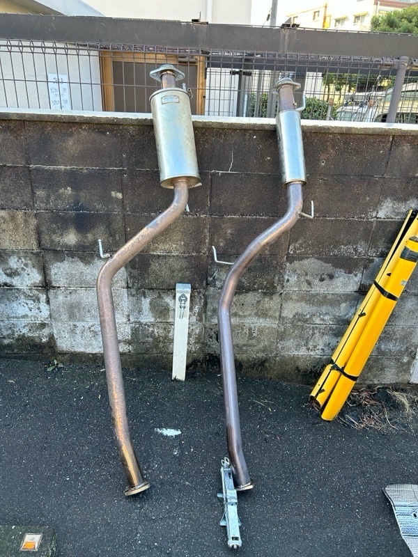 ゼロファイター中間パイプタイプB取り付け（ホンダ シビックタイプR