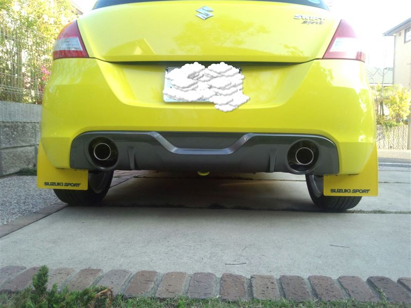 スズキ(純正) マッドフラップ 黄色 のパーツレビュー | スイフト