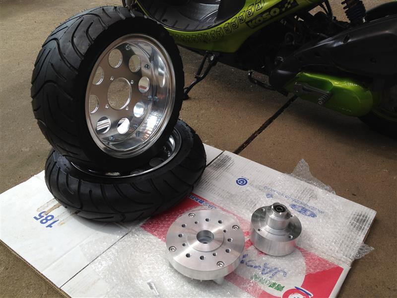 ミキピーデザイン ライブディオZX用 ハブキット for MONKEY wheel の