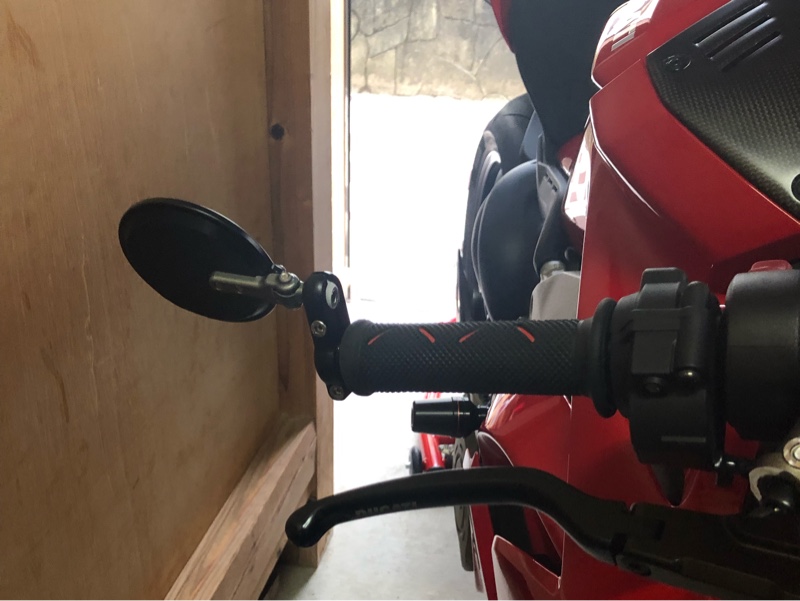 CRG バーエンドミラー のパーツレビュー | パニガーレV4(ふうつくずん