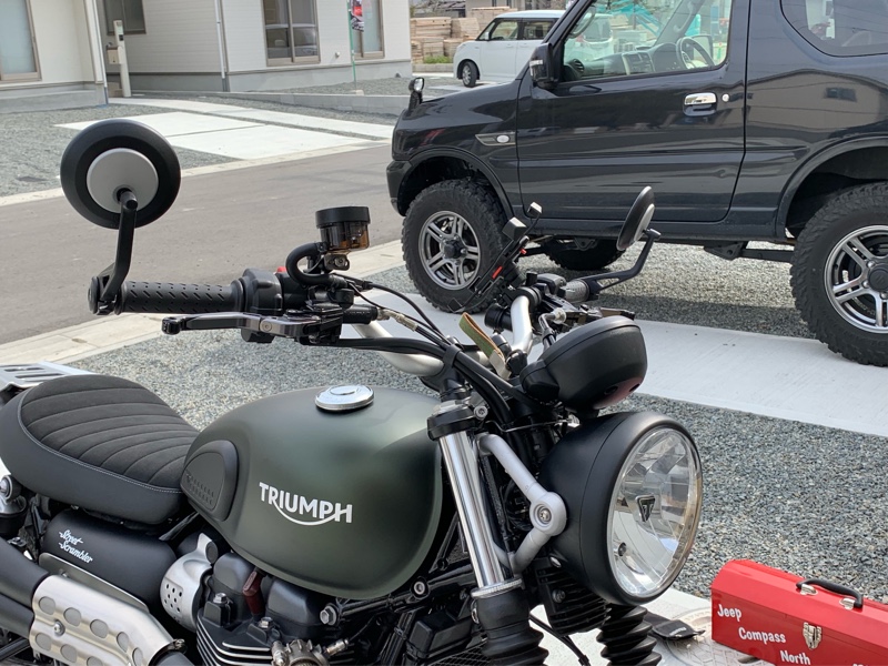 トライアンフ(純正) バーエンドミラー のパーツレビュー | ストリート