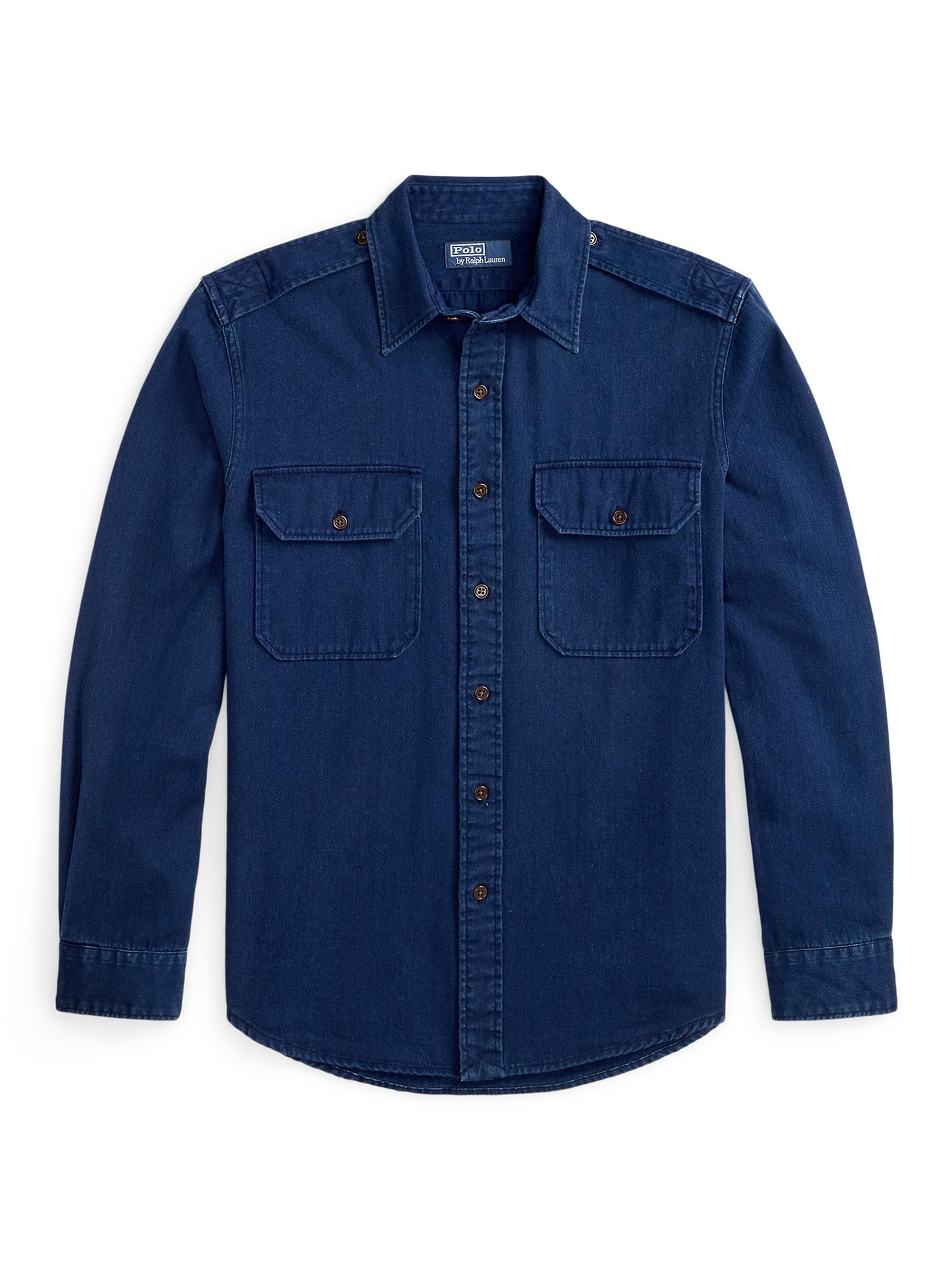Polo Ralph Lauren Classic-Fit Denim Shirt | Saks Fifth Avenue