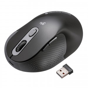 MA-EWBS528LBK【静音ワイヤレスエルゴノミクスマウス（2.4GHz