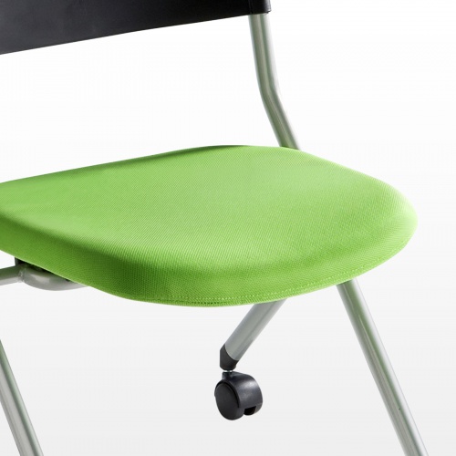 SNC-ST6G【ミーティングチェア（グリーン）】収納可能なミーティング