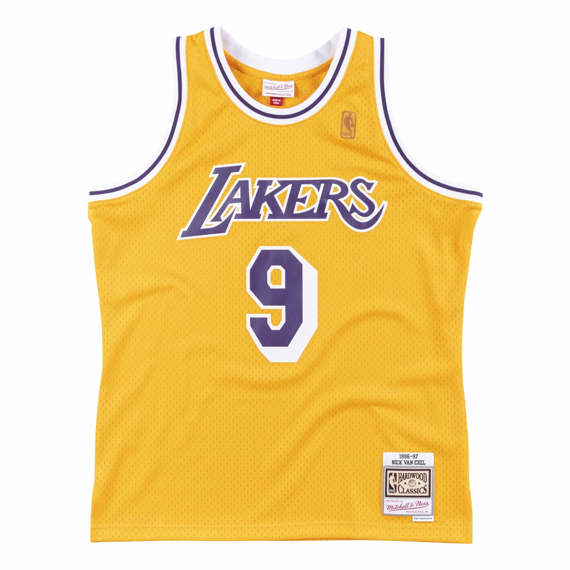 LA Lakers Men's Mitchell & Ness 1996 Nick Van Exel #9 Replica