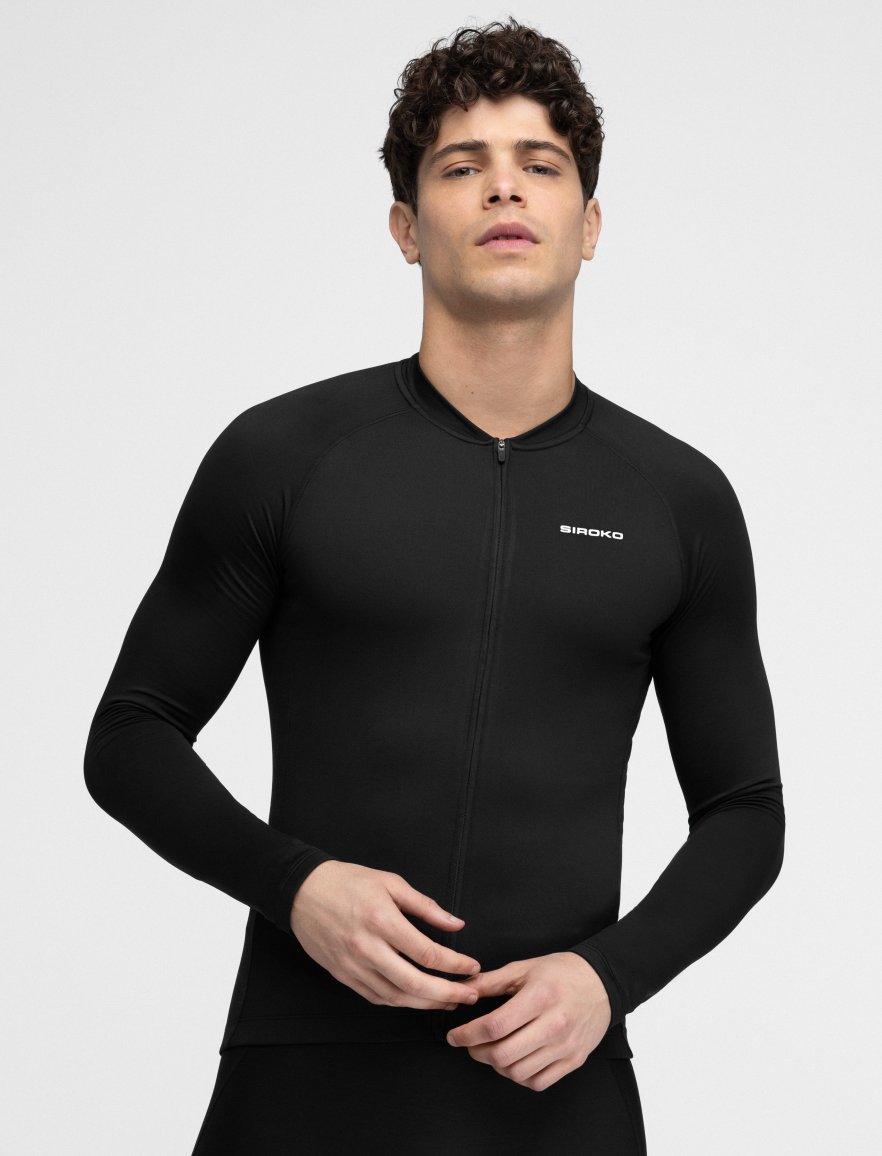 Thermal Long Sleeve Cycling Jersey for Men Siroko Greylock | SIROKO
