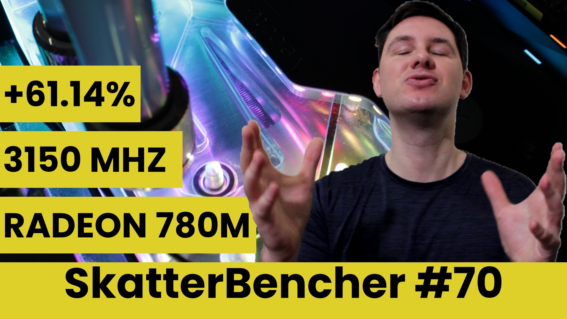 SkatterBencher #70: AMD Radeon 780M Overclocked to 3150 MHz