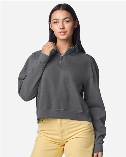 Comfort Colors 1580L - Women's Garment-Dyed Mid-Length Quarter-Zip