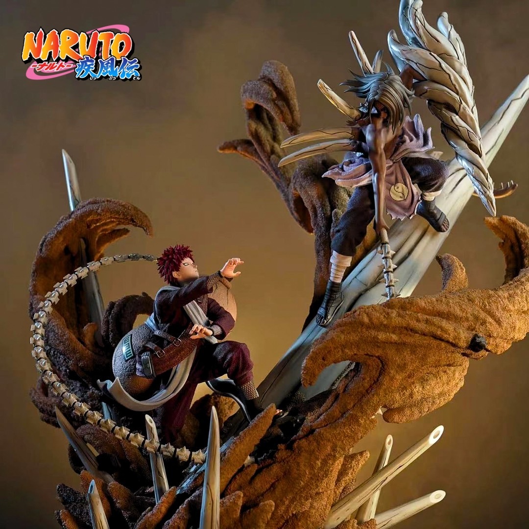 火影忍者正版授權蒐藏雕像我愛羅vs君麻呂[HEX Collectibles Studio