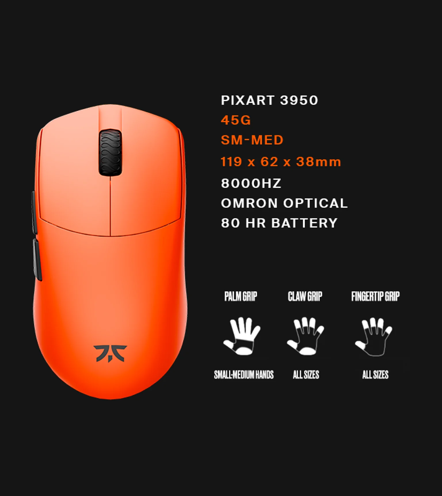 Fnatic x Lamzu Maya 8K Wireless Gaming Mouse – Respawn Gaming Tech