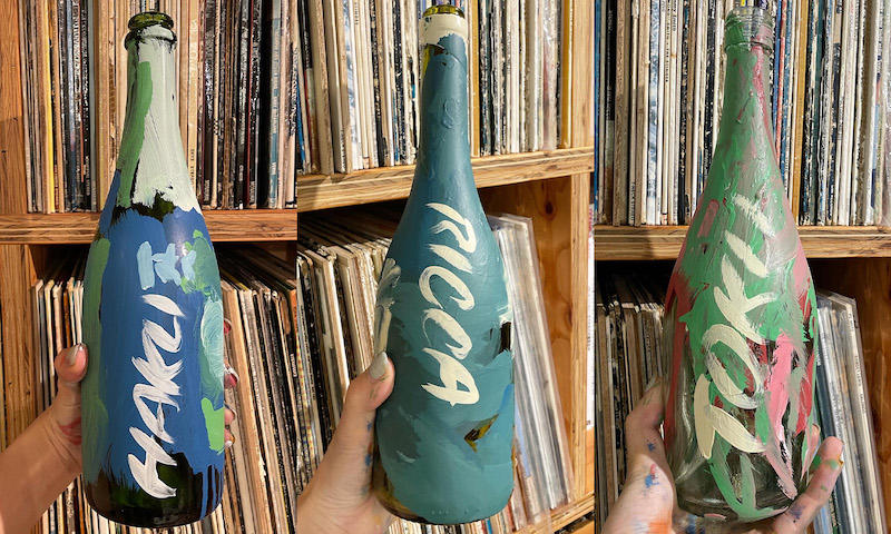 LET'S PAINT THE BOTTLE AND PUT SOME FLOWERS Paint Workshop by LEE