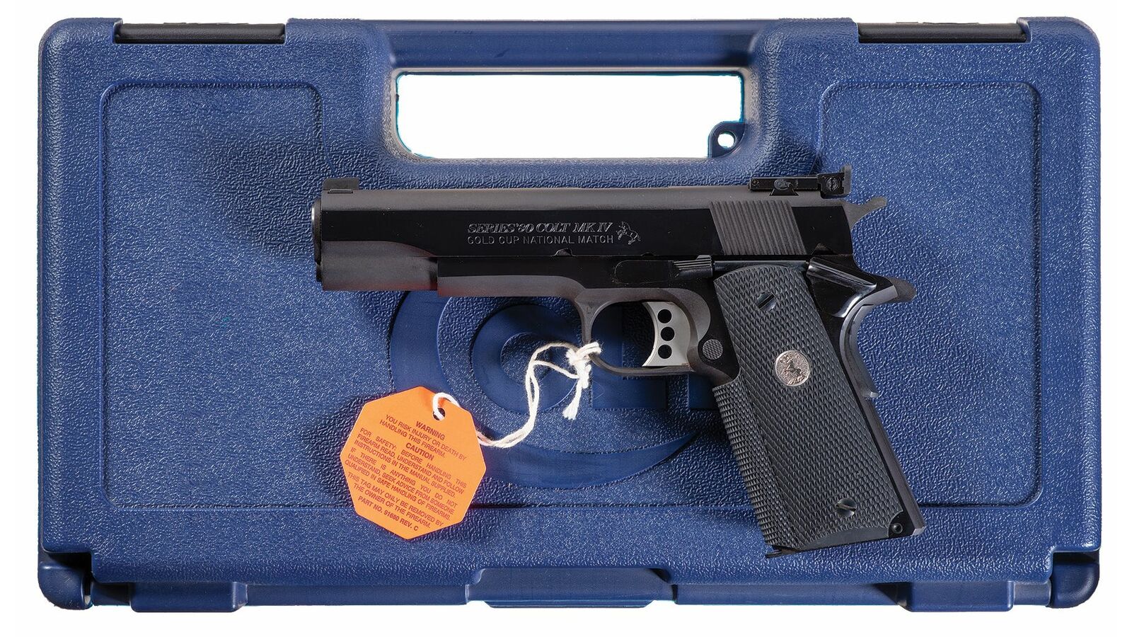Colt MK IV Series 80 Gold Cup National Match Pistol with Case