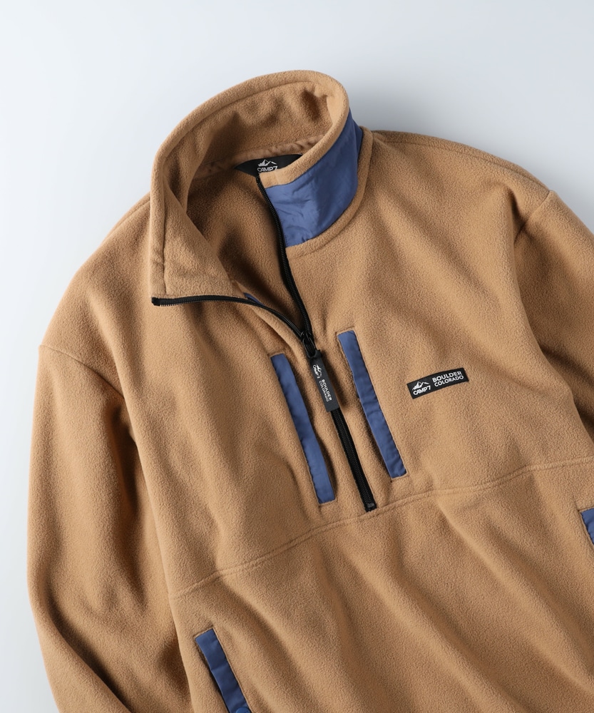 ハーフジップフリース(M ベージュ): トップス｜Right-on公式オンライン