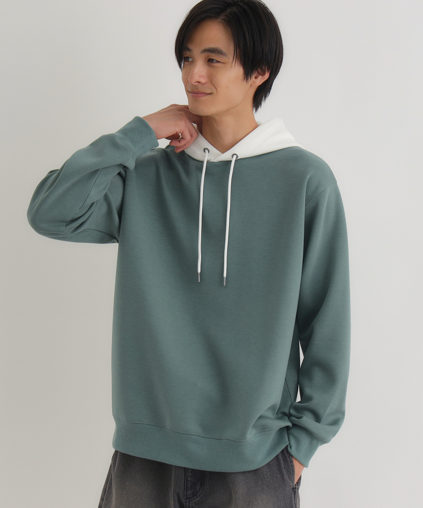 ダンボールフードキリカエパーカー(M グリーン): トップス｜Right-on