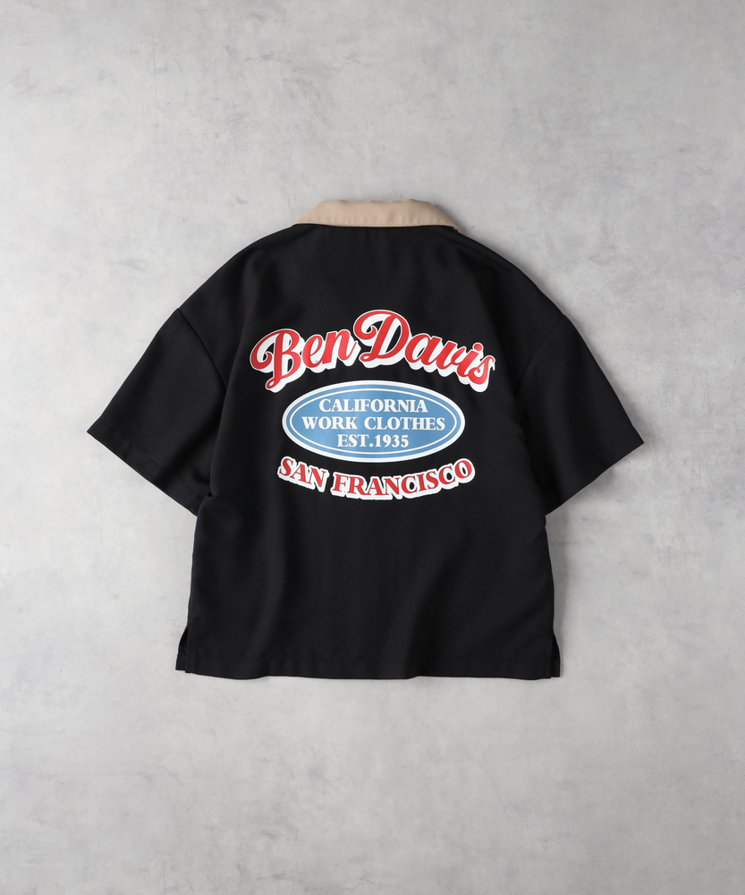 新品 M スカルワークス トラ 半袖シャツ ボウリングシャツ 刺繍