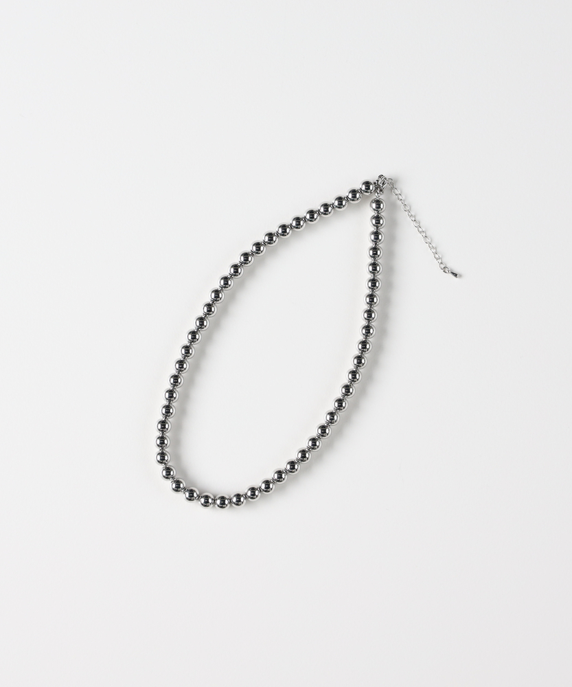 ボールチェーンネックレス(ONE SIZE シルバー): ファッション雑貨