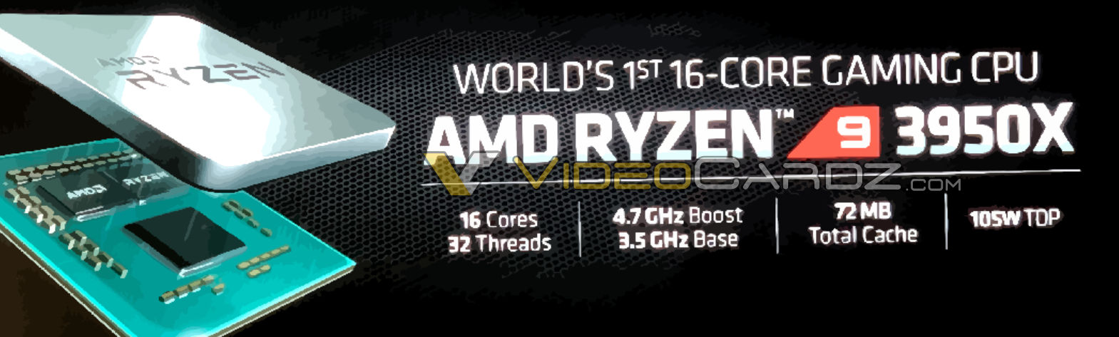 AMD Ryzen 9 3950X 16 Core 4.7 GHz 