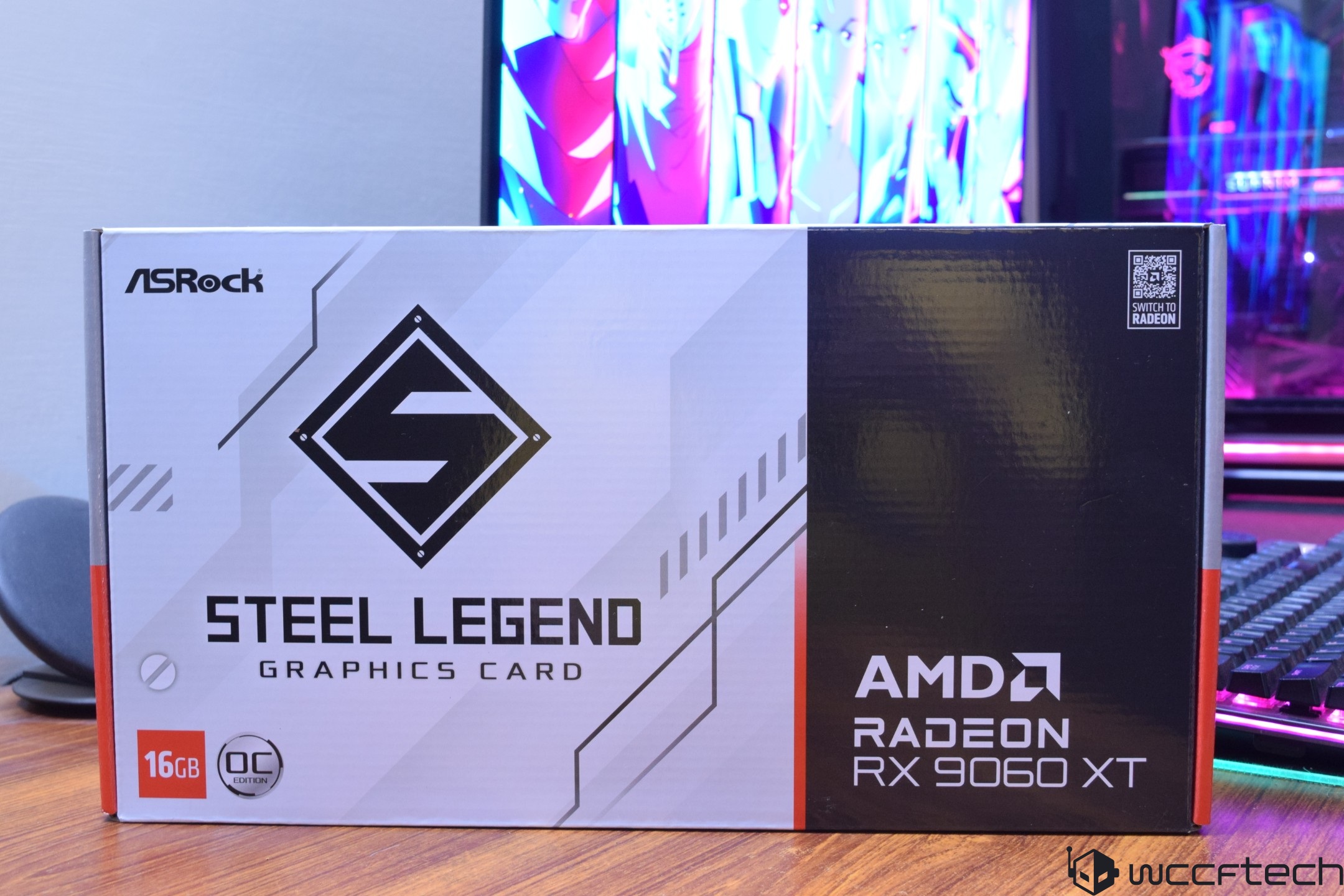 ASRock Radeon RX 9060 XT Steel Legend OC 16 GB Graphics Card